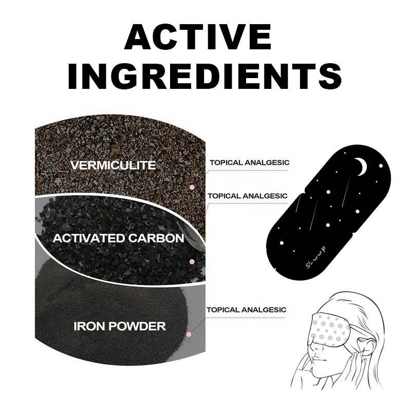 Disposable Lavender Infused Self Heating Warm Compress for Dry Eyes and Sleep Aid Steam Eye Mask