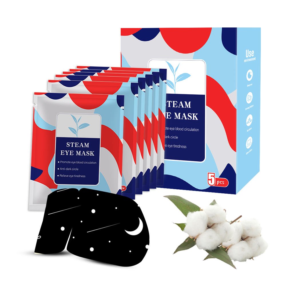 Customised Soothing Steam Eye Mask Pink High Quality Steam Heat Compress Eye Mask for Sleep Relief Eye Fatigue