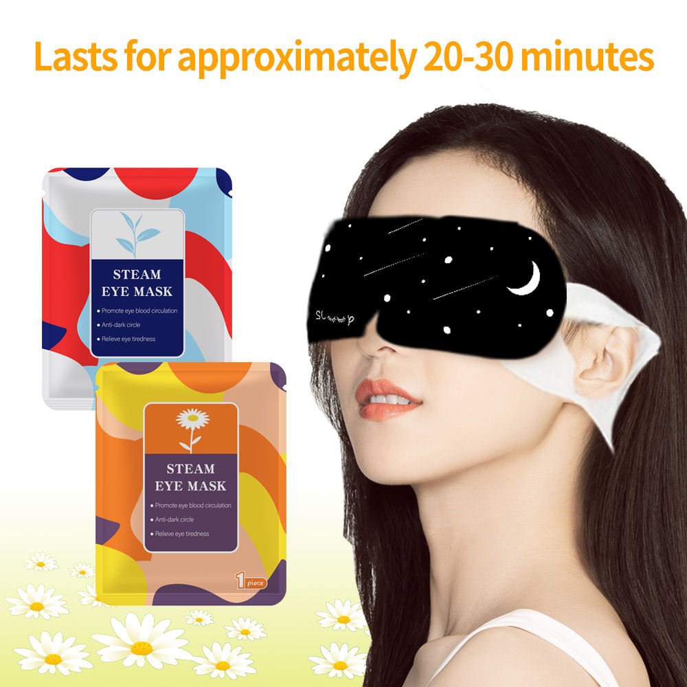 Customised Soothing Steam Eye Mask Pink High Quality Steam Heat Compress Eye Mask for Sleep Relief Eye Fatigue