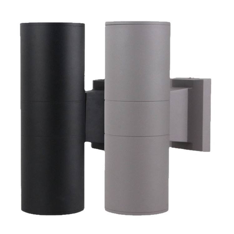 IP65 Outdoor Waterproof Aluminum Decorative LED Wall Sconce Modern Cylindrical Dimmable Warm White Living Room Wall Lamp E27