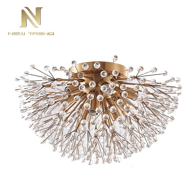 High Quality Modern Lighting Decorative Living Room Dinning Room Iron Glass Led Ceiling Lamp