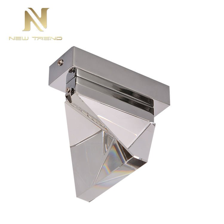 Trendy Style Hotel Room bar Cafe Gold Color Iron Crystal Modern Led Ceiling Light