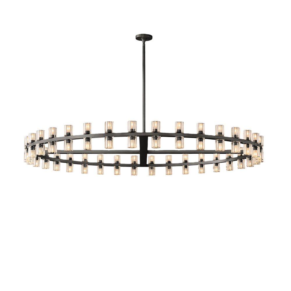 Living Room Large Round Luxury Pendant Light Modern K9 Crystal Chandelier for Home Decor