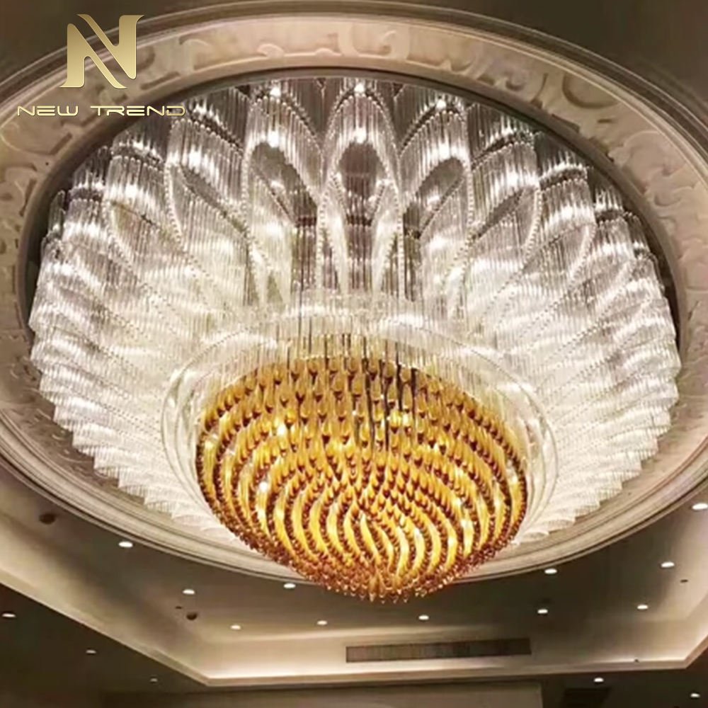 New Product Good Quality Indoor Decoration Stainless Steel Frame Glass Modern Led Ceiling Lamp
