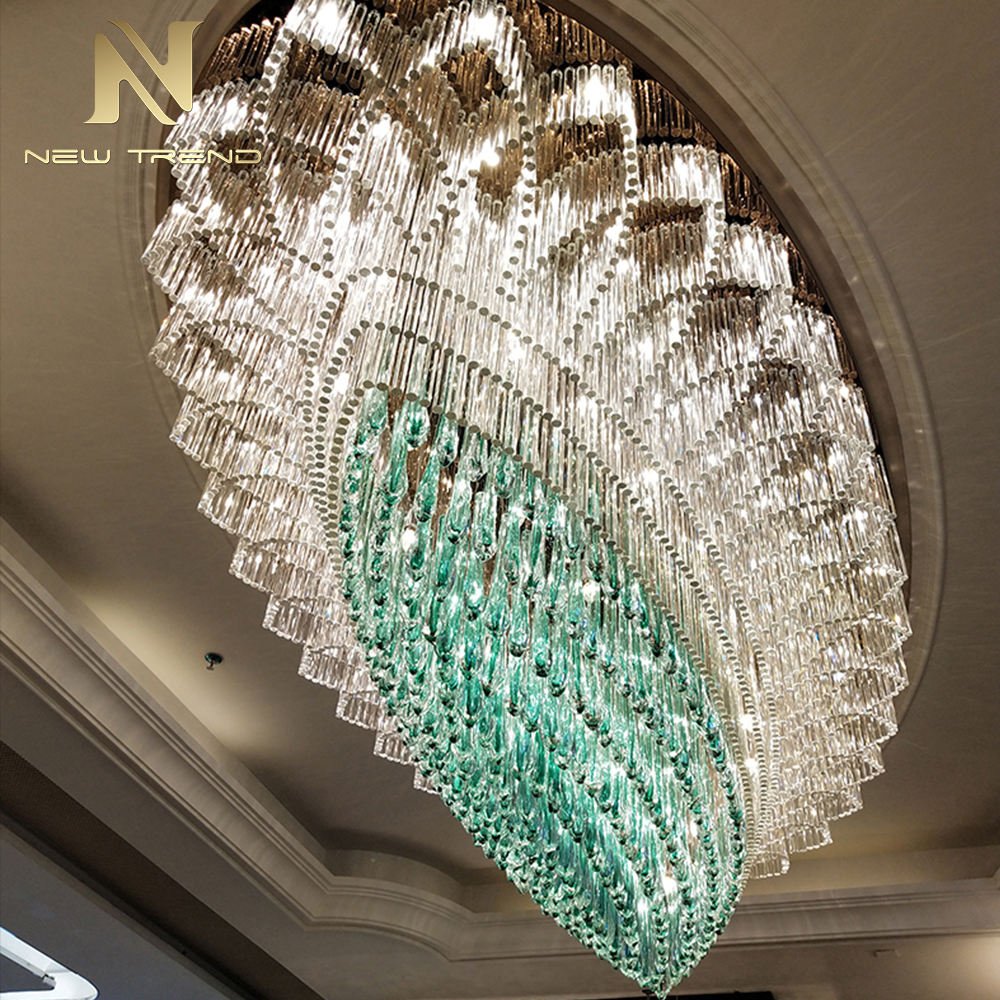 New Product Good Quality Indoor Decoration Stainless Steel Frame Glass Modern Led Ceiling Lamp
