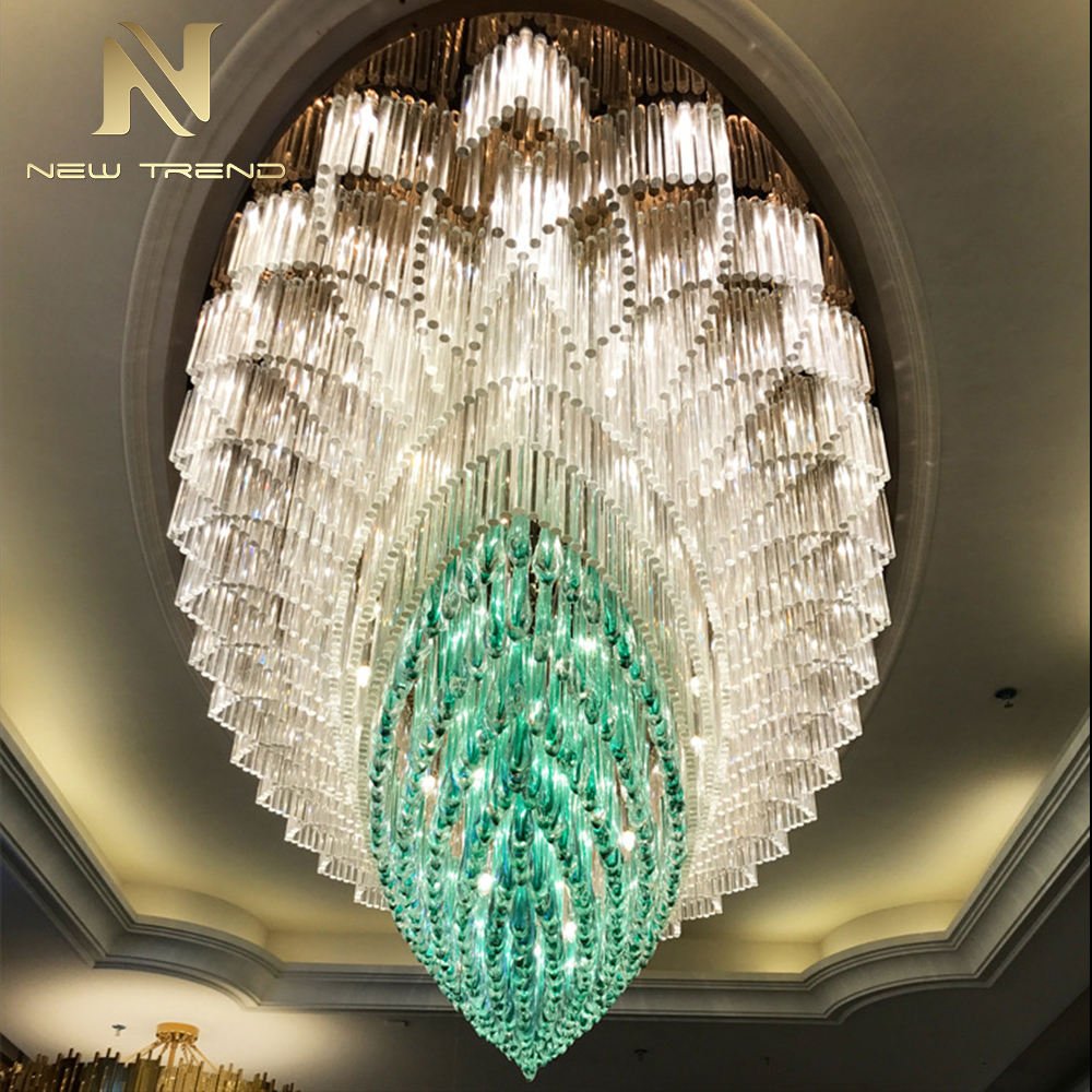 New Product Good Quality Indoor Decoration Stainless Steel Frame Glass Modern Led Ceiling Lamp