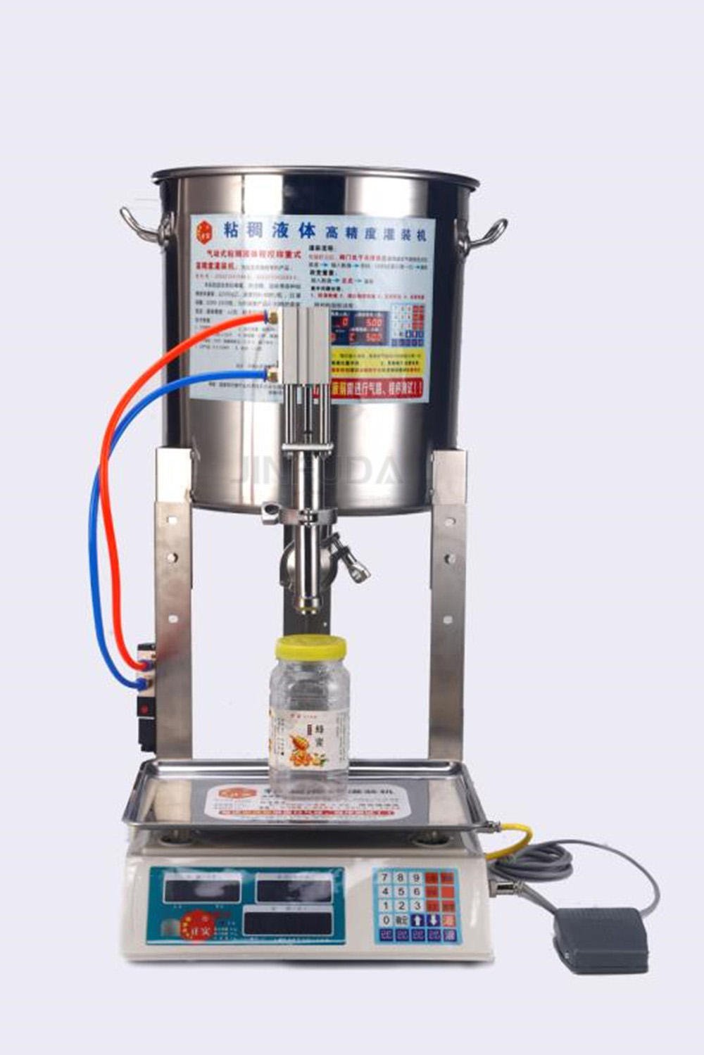 201 Stainless Steel Filling Machine Weighing Liquid Quantitative Filling Machine Sanitary Small Filling Machine