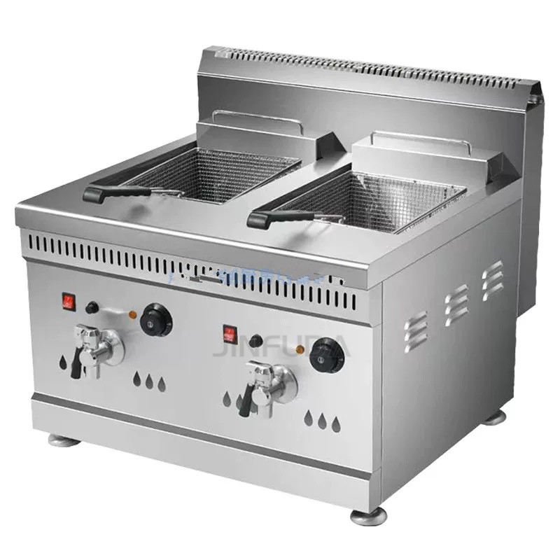 Arrival Hot Sell Arrival Gas Luxury Double Basket 12+12 L Deep Fryer Wholesale Price