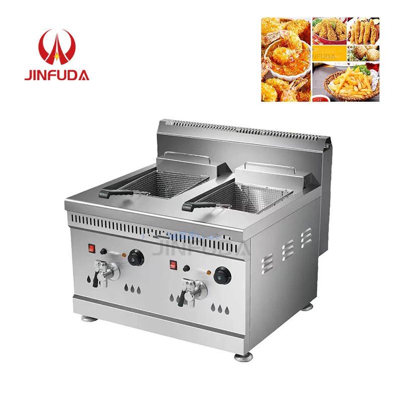 Arrival Hot Sell Arrival Gas Luxury Double Basket 12+12 L Deep Fryer Wholesale Price