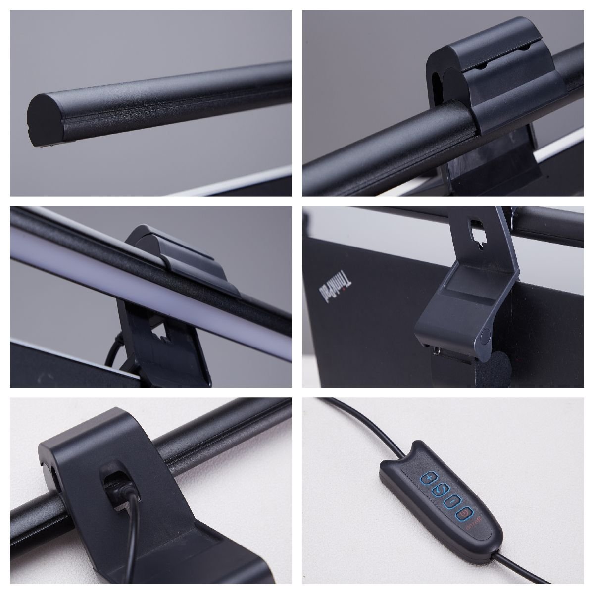 Computer Screen Light Bar with Clamp LED Monitor Lamp Screen Bar Task Lamp Eye-Caring Reading Light for Office Reading Room