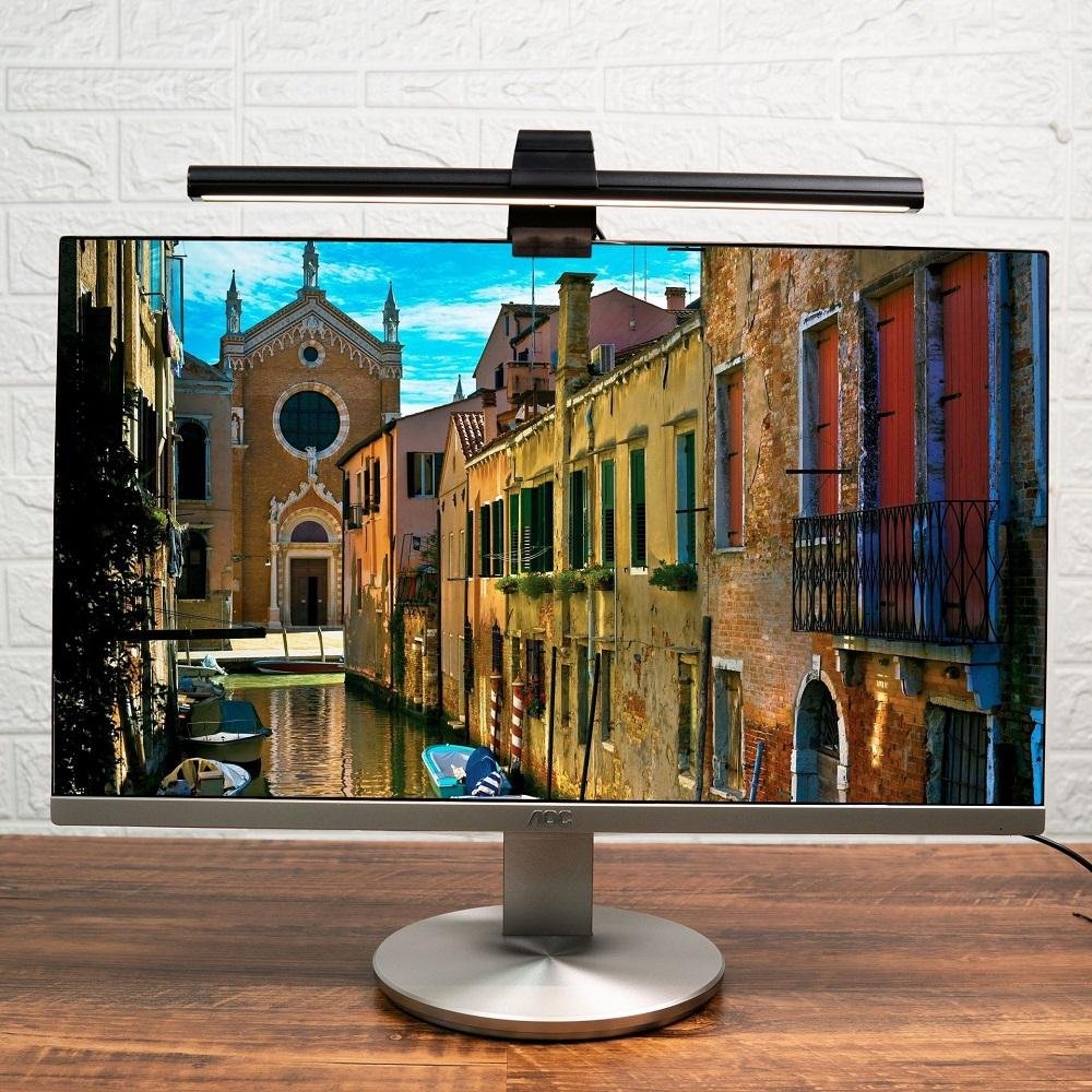 Computer Screen Light Bar with Clamp LED Monitor Lamp Screen Bar Task Lamp Eye-Caring Reading Light for Office Reading Room