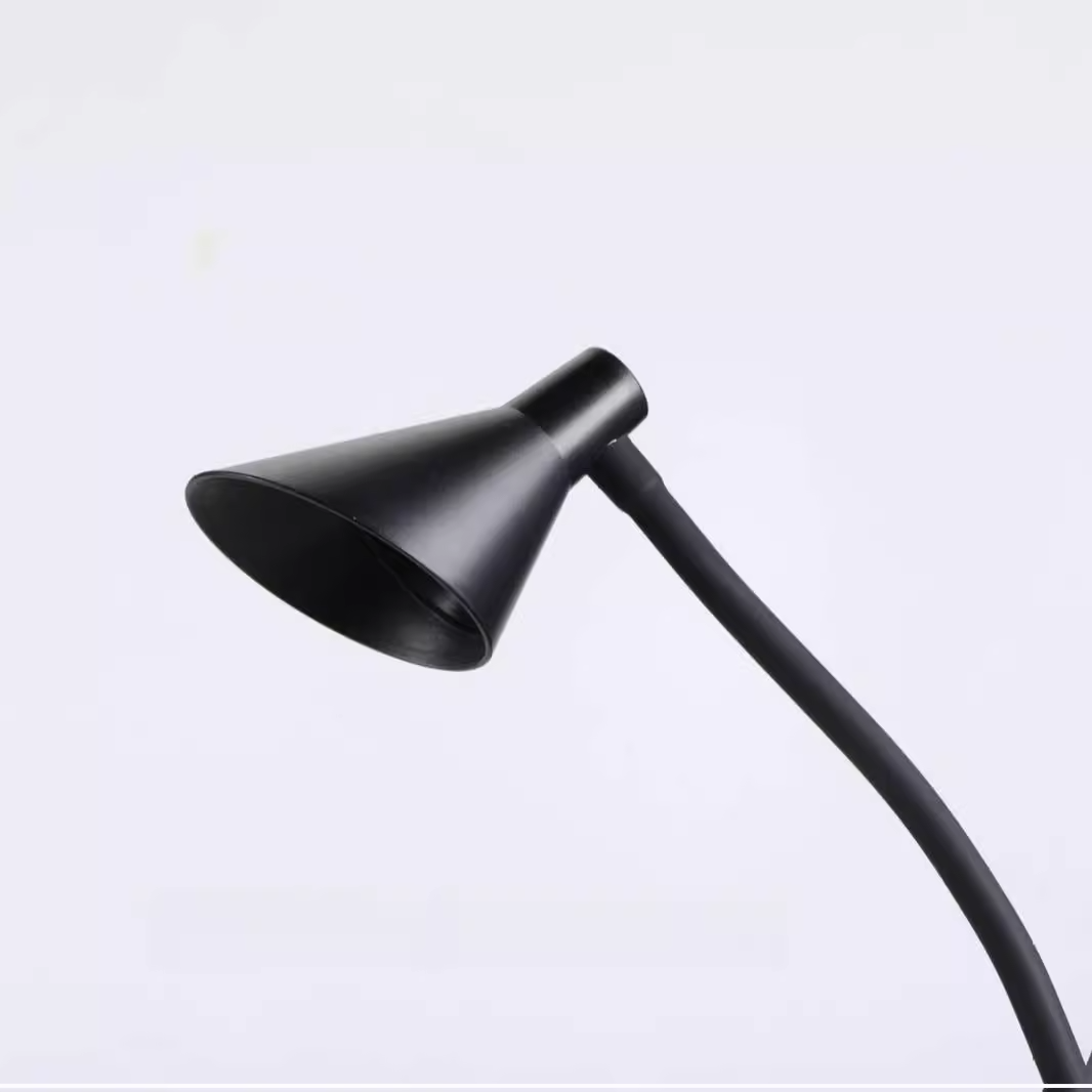 Modern Flexible Gooseneck LED Night Light Cordless ABS Iron Table Lamp Touch Control AC Rechargeable Battery Powered 5V for