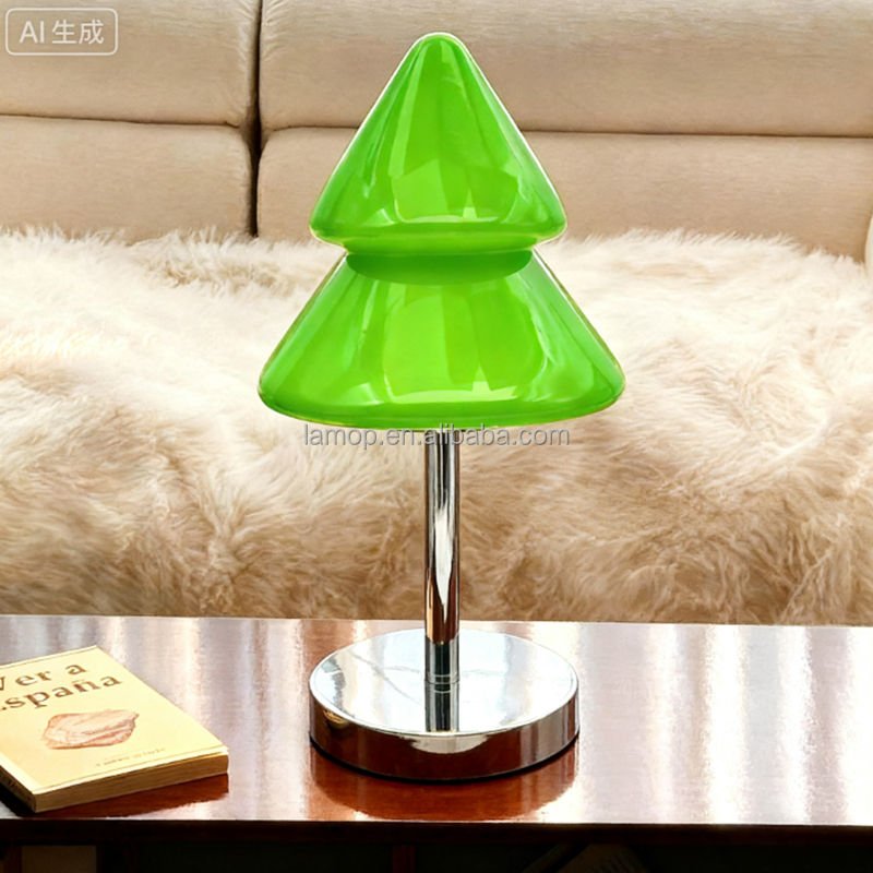 Cozy Modern Christmas Tree Table Lamp Homestay Guest Room Bedside Light for Gentle Room Decor
