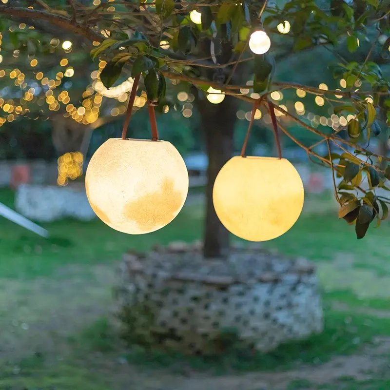 Outdoor LED Lawn Lights Rechargeable Waterproof Camping Garden Balcony Pendant Lighting