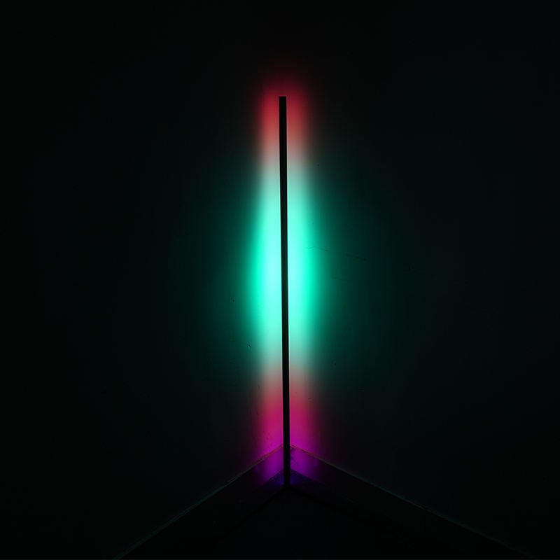 RGB Remote Control Modern Living Room Corner Lamp Round Base Atmosphere Lamp Bedroom Colorful Floor Lamp