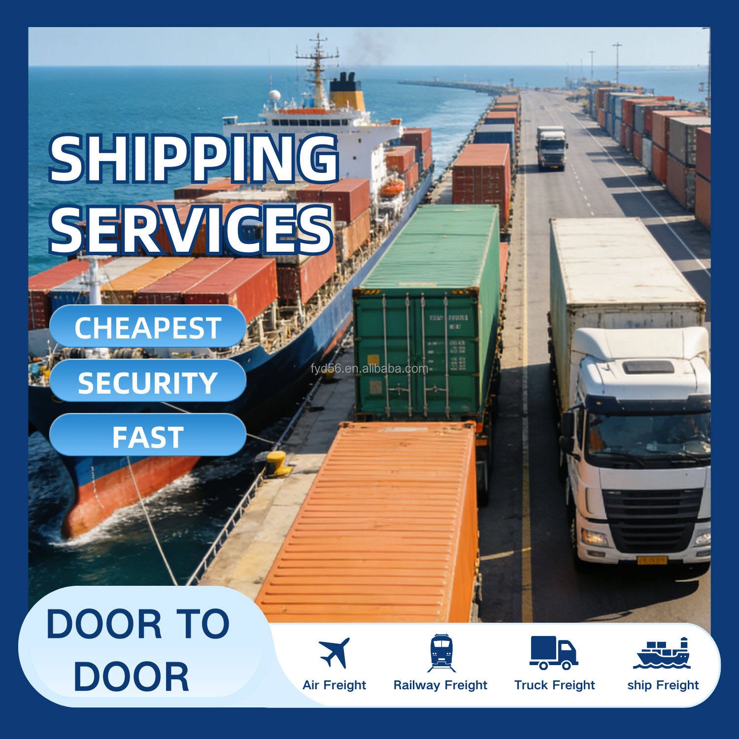 China Canada USA Fast Sea/Ocean Freight Forwarder DDP Service E-commerce FBA Ningbo Shanghai Yiwu LCL+Trucking Ningbo/Shanghai
