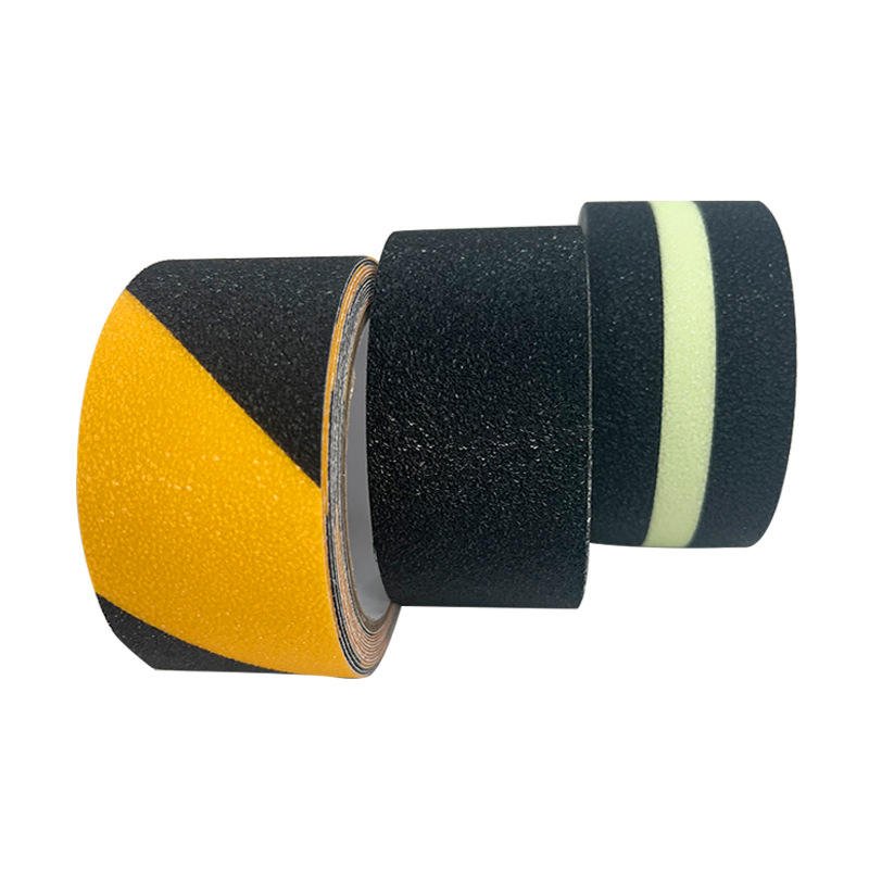 China Blue 3 m 10\" 25cm 100mm Self-Adhesive PET Anti-Slip Tape PVC Swimming Pool Grip Gaffer with Hanging Head Card Warning Use