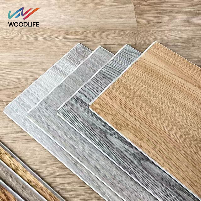 Embossed SPC Flooring Vinyl 5mm Thickness with Underlayment Unilin Click Plastic Plank Marble Look Commercial SPC Flooring