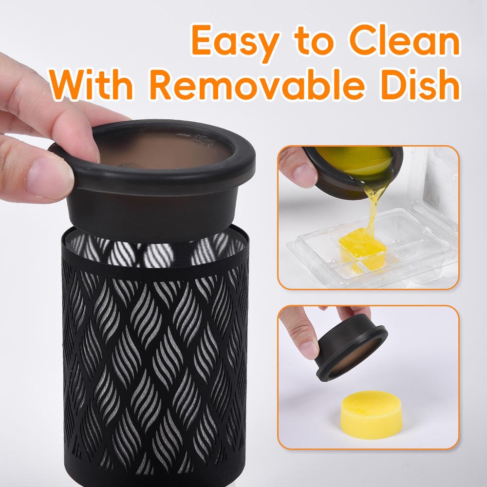 Dimmable Retro Aroma Wax Melting Lamp European Style Flameless Candle Warmer Bedside Table Lamp for Bedroom Home Ambience