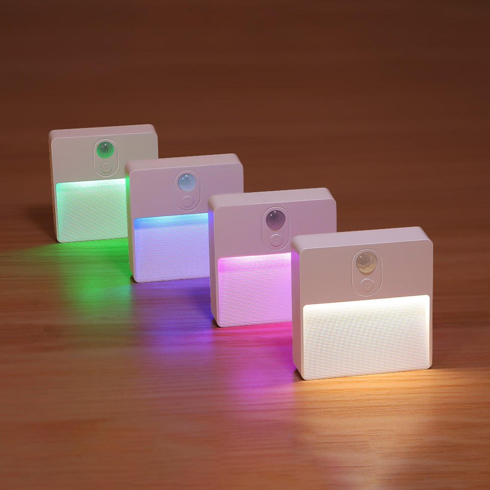 Trending Products 2026 Smart Home Wireless 5 Color Under Bed Motion Sensor Led Night Lights for Stairway Step Staircase