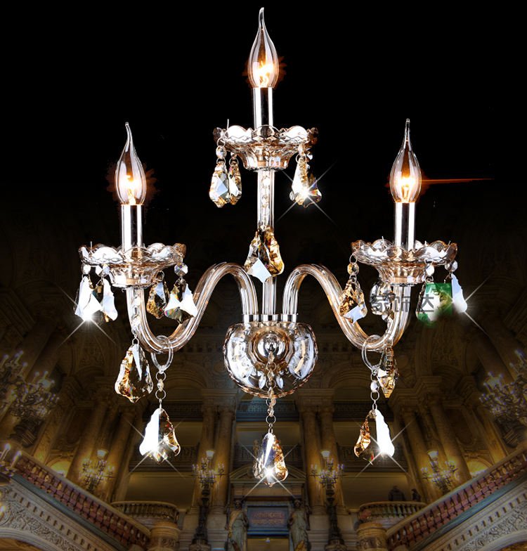 Luxury Modern Living Room Crystal Wall Lamp Luxury Home Bedroom Corridor Chandelier Candle Lamp European Decorative Lighting