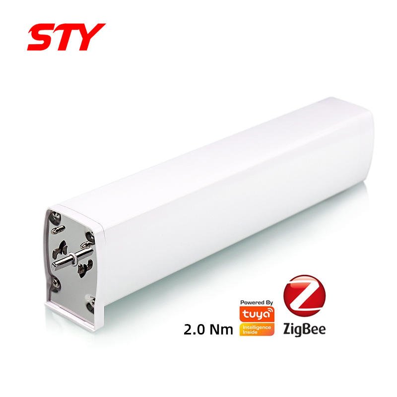 P82-Tuya Zigbee 2.0Nm Smart House Motorized Curtain System Electric Remote Control Curtain for Home Automatic Curtain Motor