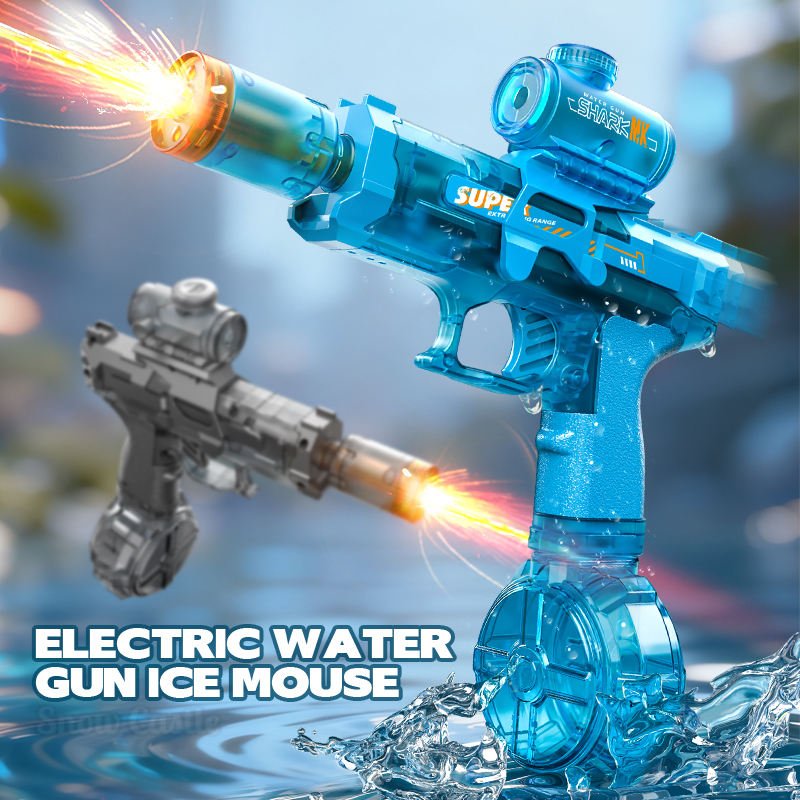 Hot Selling High Speed Continuous Shooting Mini Squirt Gun High Pressure Electric Automatic Water Playing Gun Toy for Kids Boys