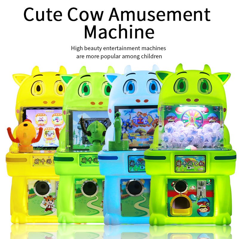 2025 Source Factory Wholesale Cute Shape Two-Person Shooting Coin-Operated Game Machine Cute Children's Amusement Toy