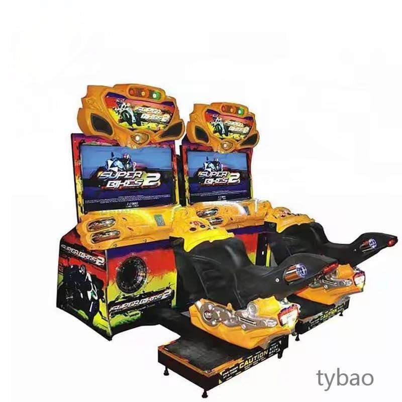 Amusement Rides Double Players FF Moto Drive Racing Simulator Coin Operated Race Game Machine