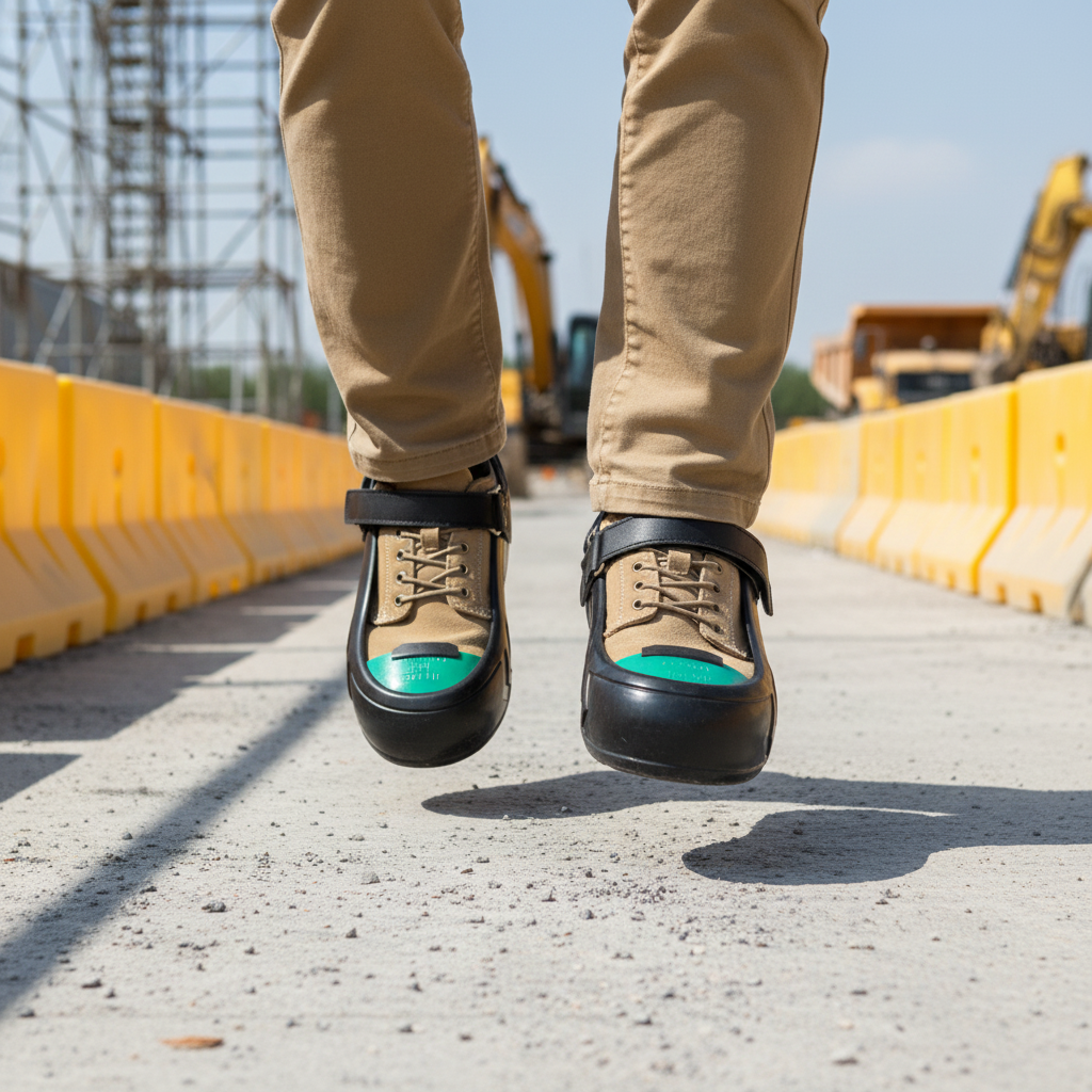 Aluminum Toe Cap Shoe Covers Anti Crush Impact Resistant Waterproof Rubber Sole All Seasons Unisex Worker Safety Footwear