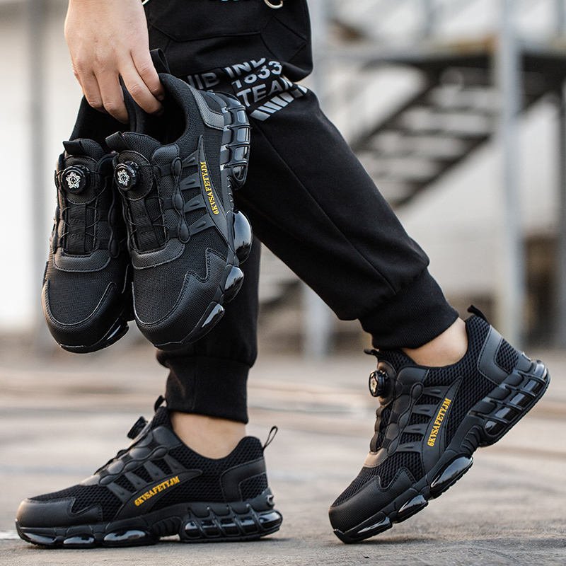 Quick Lacing Rotating Button Anti-shock and Anti-stab Insulated 6kv TPU Outsole Safety Shoes for Electricians