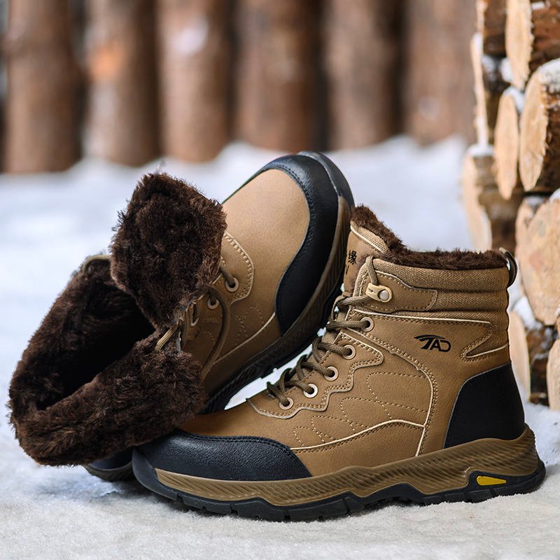 New Unisex Winter Safety Boots Anti-Smash Puncture-Resistant Waterproof Non-Slip Insulated Lightweight Fleece-Lined High-Top