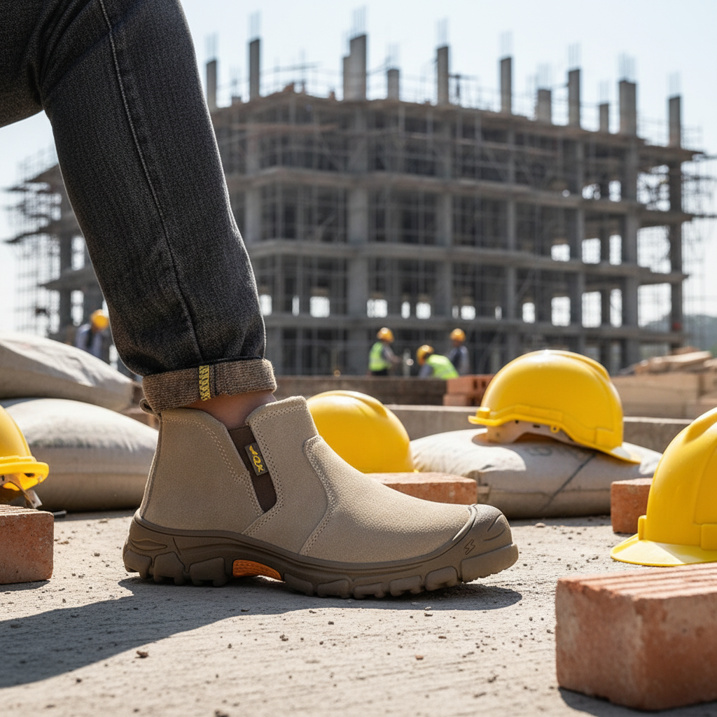 High-Demand Winter Suede Safety Shoes for Midsole Rubber Sole Anti-Smash Construction Site Heat-Resistant Welding Footwear