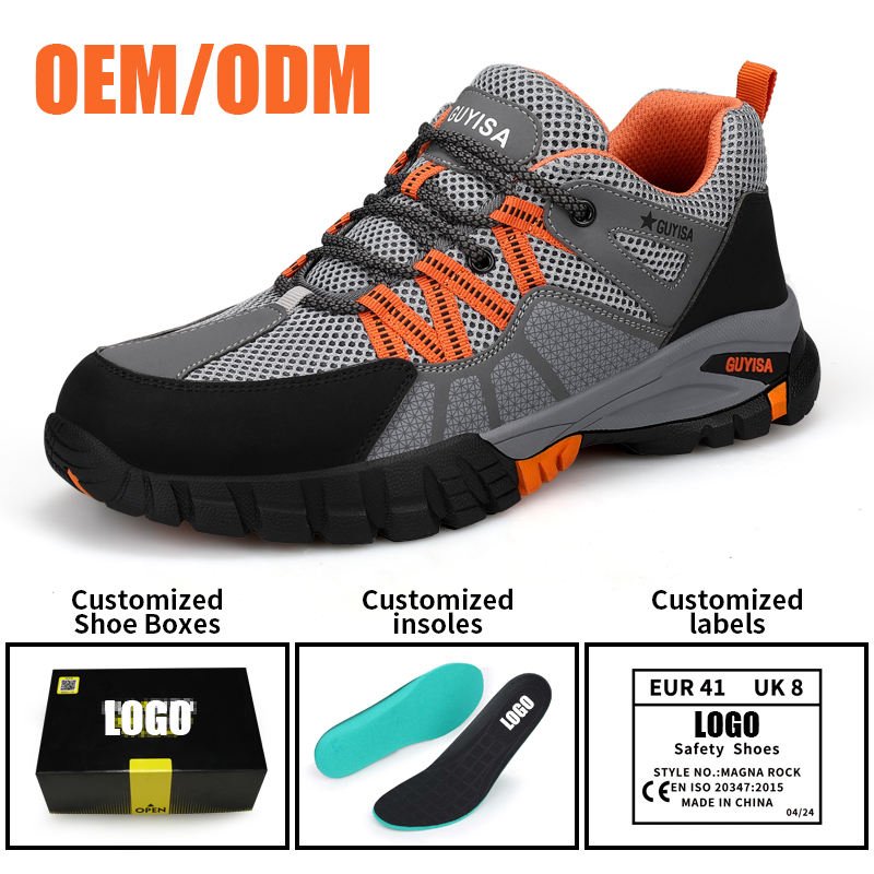 GUYISA Summer Safety Shoes Anti Impact Anti Penetration Wear Resistant Comfortable Factory Wholesale