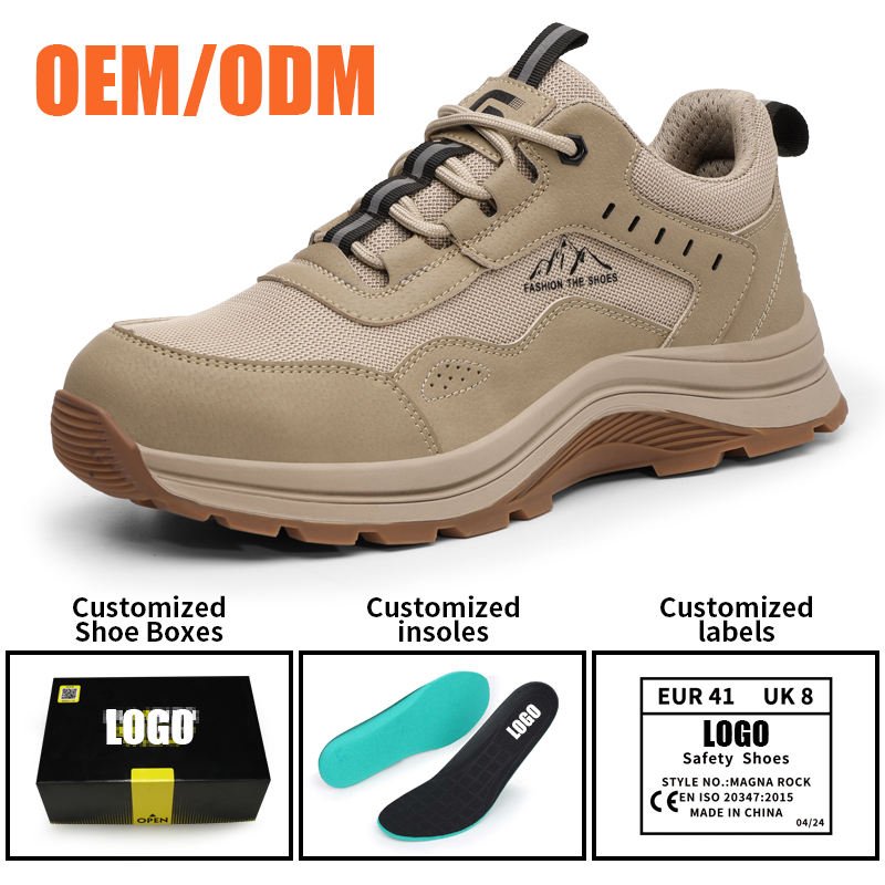 GUYISA Summer Breathable Safety Shoes Anti-smash and Anti-puncture Comfortable Wear Resistant Lightweight Work Shoes