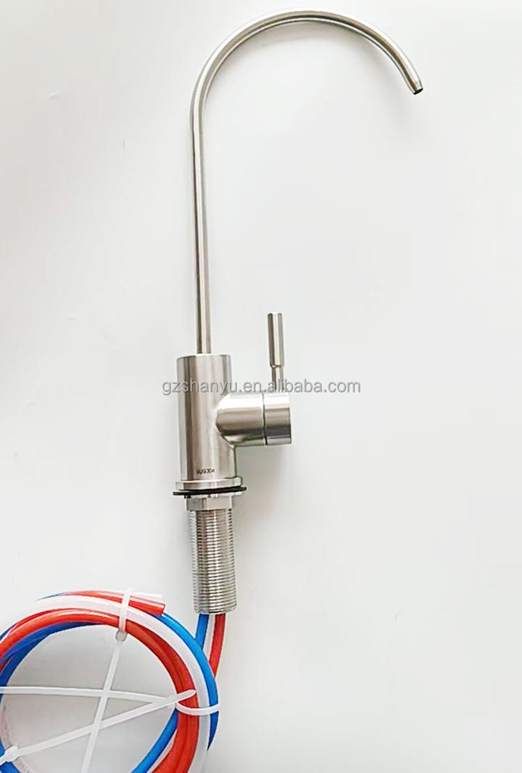 Kitchen Reverse Osmosis Water Filter Faucet Alkaline Ionizer Machine Accessories Three Tube Non-Pressure Faucet for Household