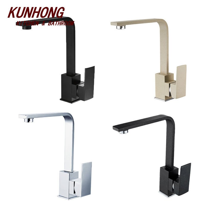 OtherModern Chrome Plated Brass Single Handle Metered Side Spray Ceramic Cartridge Deck Mounted Single Hole Kitchen Faucet