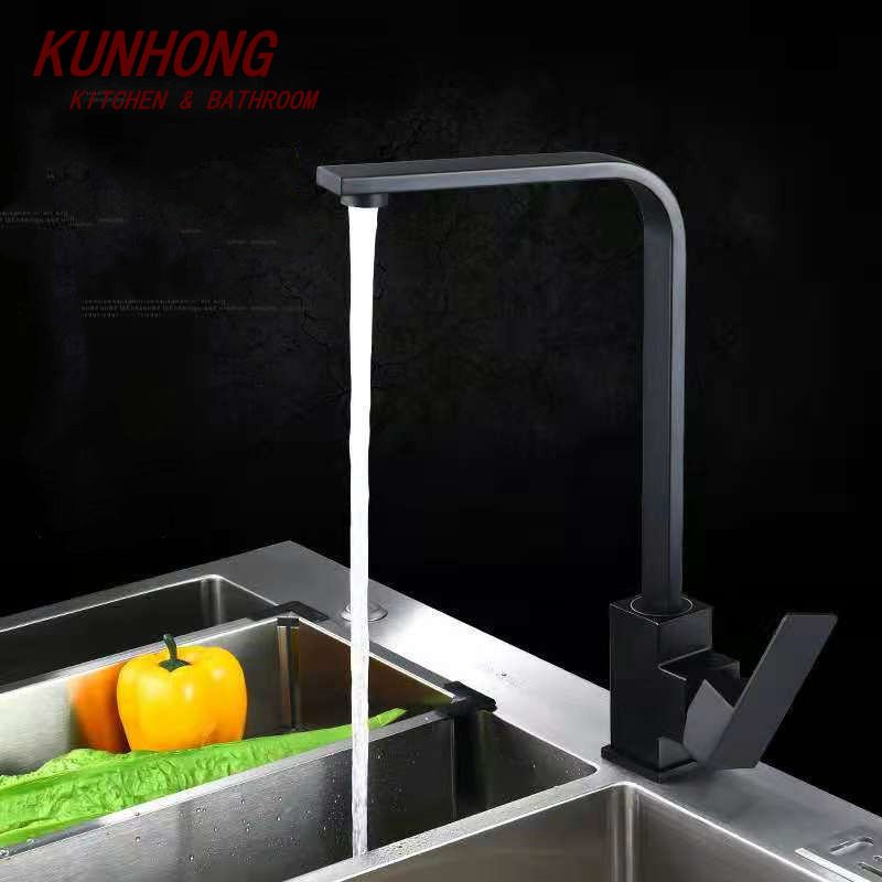 OtherModern Chrome Plated Brass Single Handle Metered Side Spray Ceramic Cartridge Deck Mounted Single Hole Kitchen Faucet