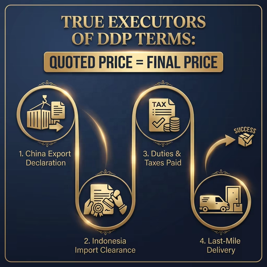 Transparent Pricing DDP Door-to-Door Sea Shipping From China to Indonesia with LCL+Express (20-27 Days) and No Extra Costs