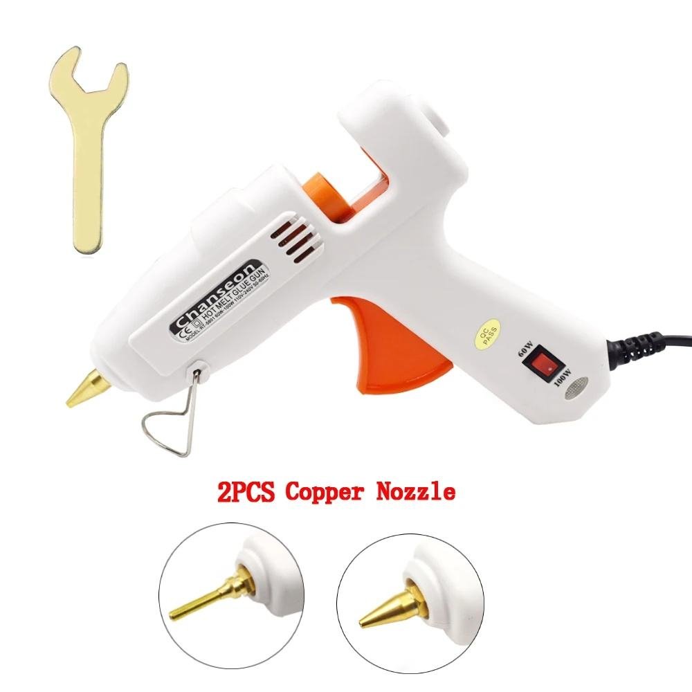 Chanseon 60W 100W Hot Melt Glue Gun With 11mm Diameter Glue Sticks Industrial Guns Thermo Electric Heat Temperature Tool