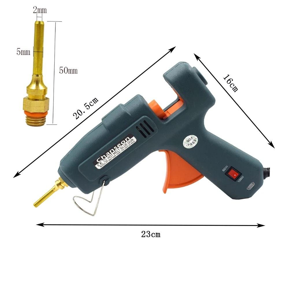 Chanseon 60W 100W Hot Melt Glue Gun With 11mm Diameter Glue Sticks Industrial Guns Thermo Electric Heat Temperature Tool