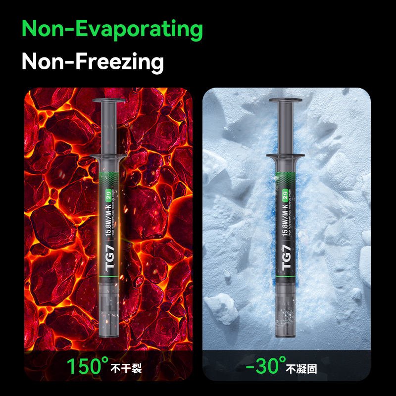 SNOWMAN Silicon Thermal Paste & Grease for Gaming PC Desktop/Laptop CPU GPU RAM SSD Cooling High Conductivity