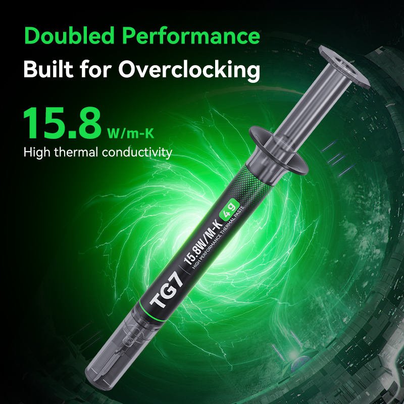 SNOWMAN T7 High Temperature Thermal Grease for Gaming PC CPU GPU RAM SSD Cooling 15.8 W/mK Thermal Conductivity