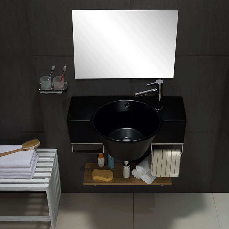 High Quality Modern-Type Ceramic Hand Wash Basin with Drainer for Bathroom Use