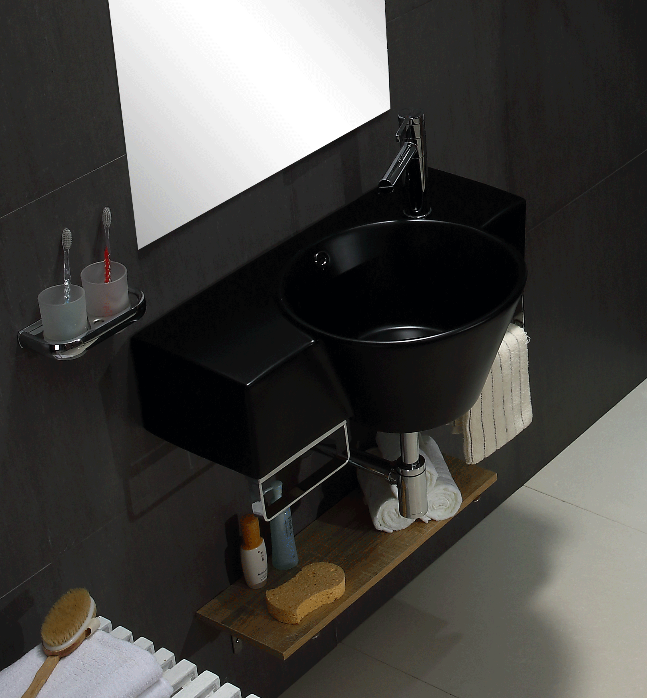 High Quality Modern-Type Ceramic Hand Wash Basin with Drainer for Bathroom Use