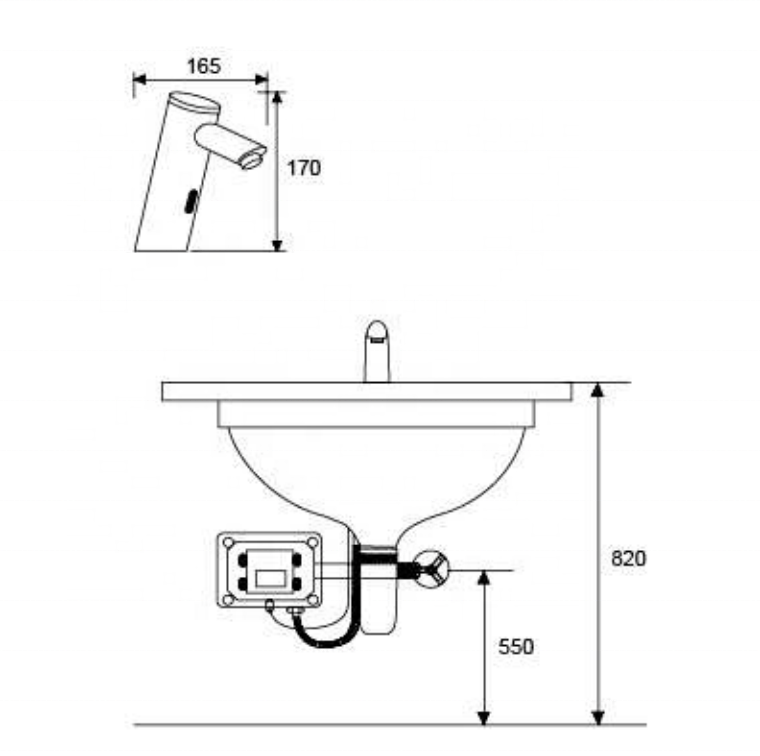 2024 Bathroom Touchless Sensor Faucet Hands Free Infrared Water Tap Inductive Basin Faucets Automatic Motion Sink Tap