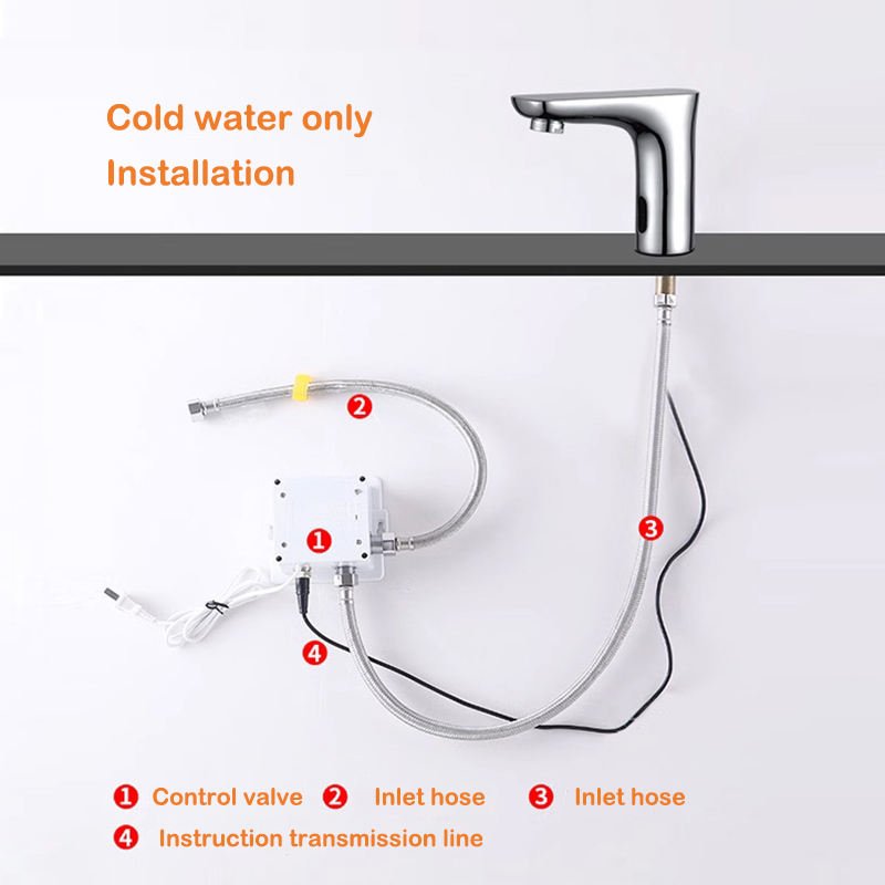Brass Smart Automatic Touchless Bathroom Sense Water Faucets with Motion Sensor Basin Faucet