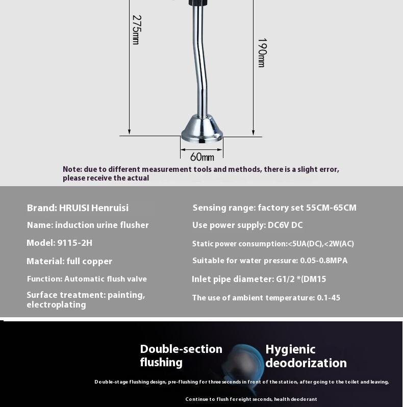 Modern Automatic Sensor Toilet Urinal Flush Valve New Intelligent Infrared Bathroom Faucet Tap