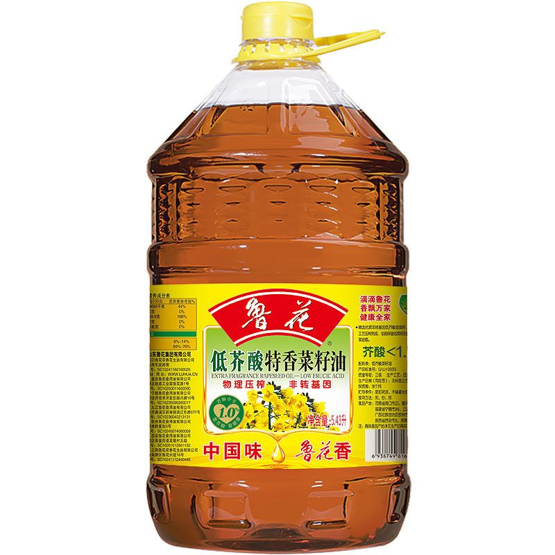 Luhua 5.43L ExtraFractional Rapeseed Oil Low Erucic Acid Plant Oil