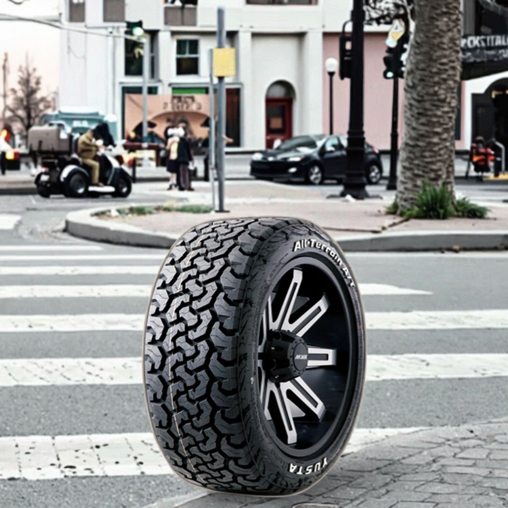 265/50R22LT Black Tubeless Radial Car Tires Made of Durable Rubber